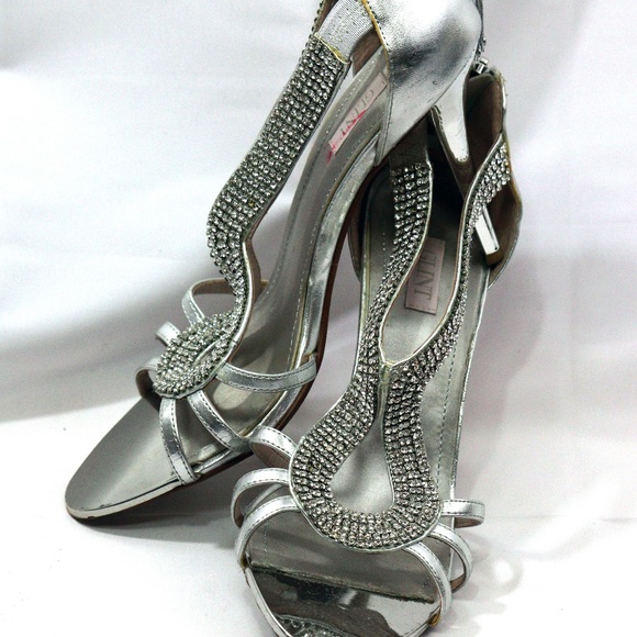 Glint Rhinestone Rows High Heel - Picture 3 of 6